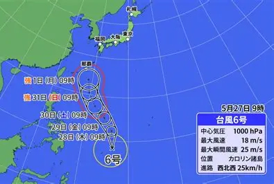 台風が近づいて
